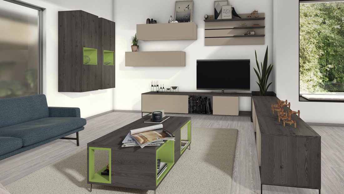 EGGER H3406 ST38 Anthracite Mountain Larch — woodgrain reproduction panel decor for custom cabinetry (3D view)