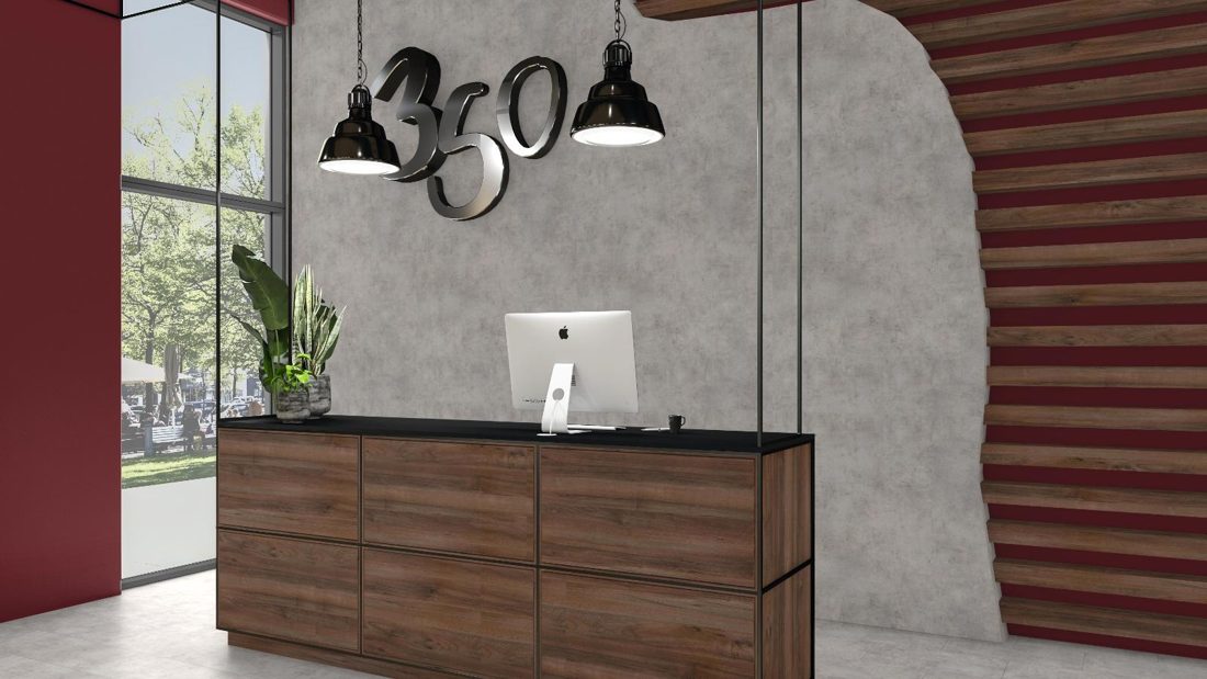 EGGER H3702 ST10 Tobacco Pacific Walnut — woodgrain reproduction panel decor for custom cabinetry (3D view)