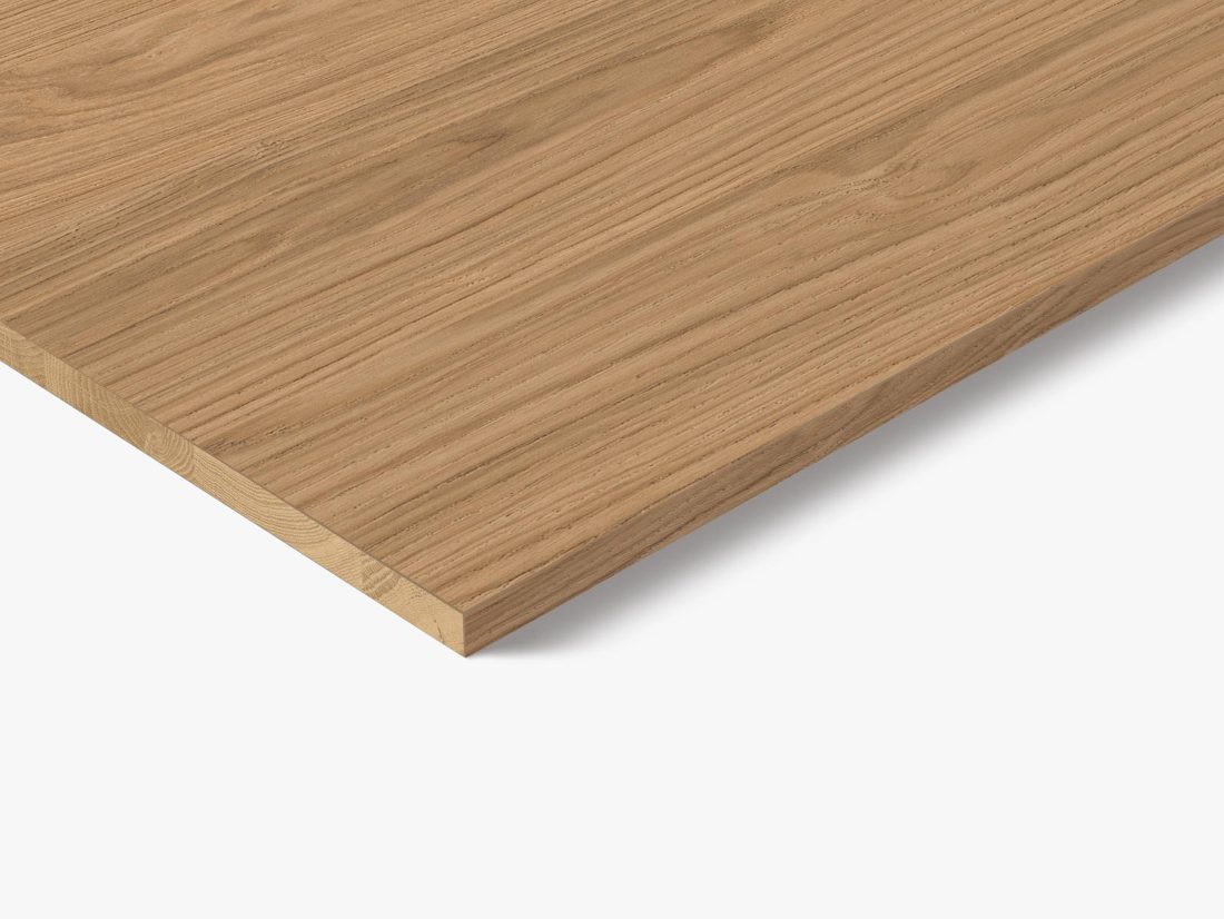 EGGER Q1385 RO Natural Casella Oak — end-grain panel decor for custom cabinetry (close-up)