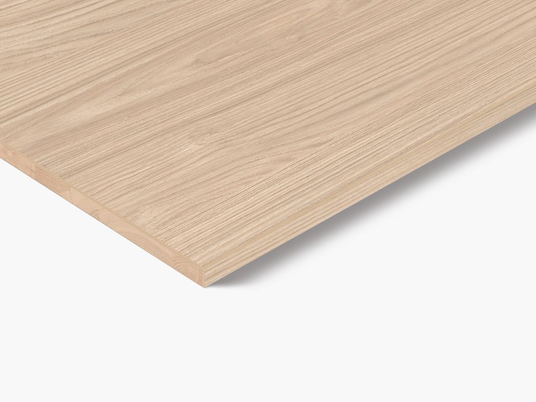 EGGER Q1388 RO Sand Casella Oak — end-grain panel decor for custom cabinetry (close-up)