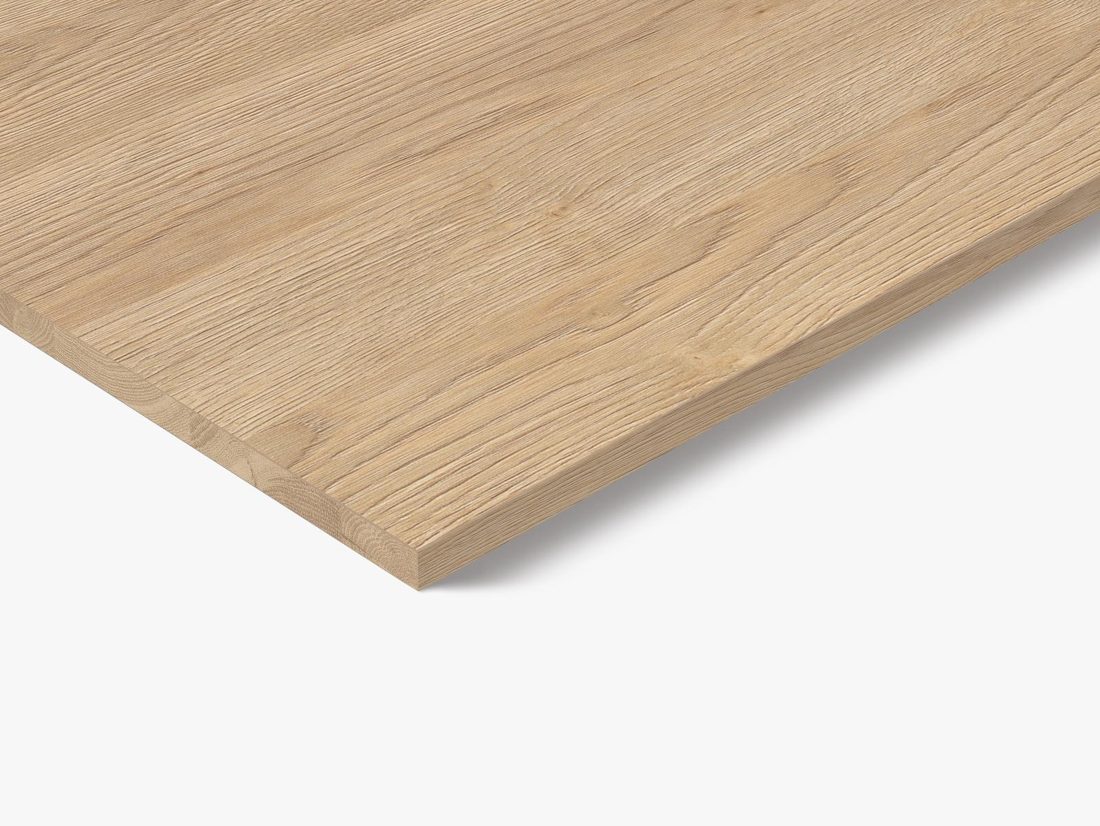 EGGER Q3309 RO Sand Gladstone Oak — end-grain panel decor for custom cabinetry (close-up)