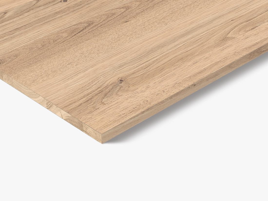 EGGER Q3311 RO Bleached Cuneo Oak — end-grain panel decor for custom cabinetry (close-up)