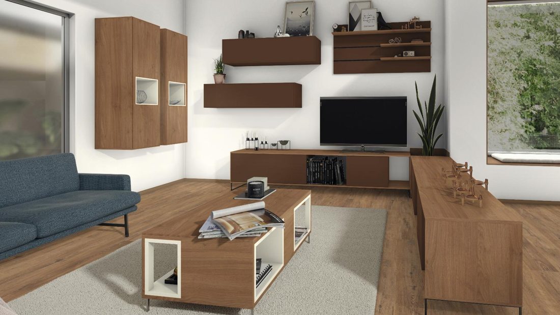 EGGER U104 ST9 Alabaster White — uni colour panel decor for custom cabinetry (3D view)