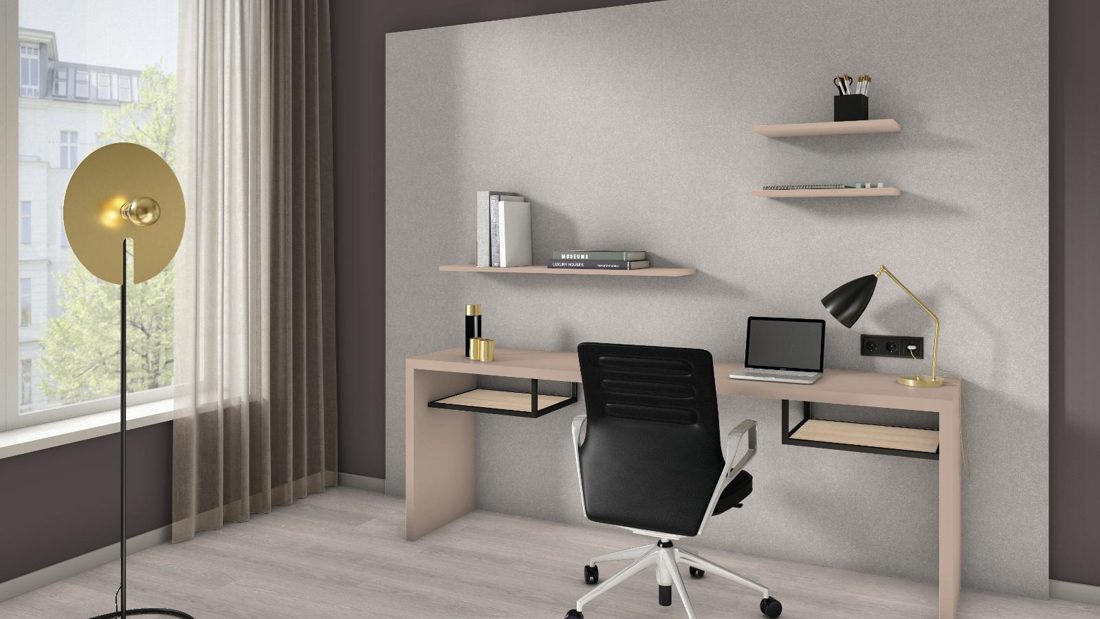 EGGER U211 ST9 Almond Beige — uni colour panel decor for custom cabinetry (3D view)