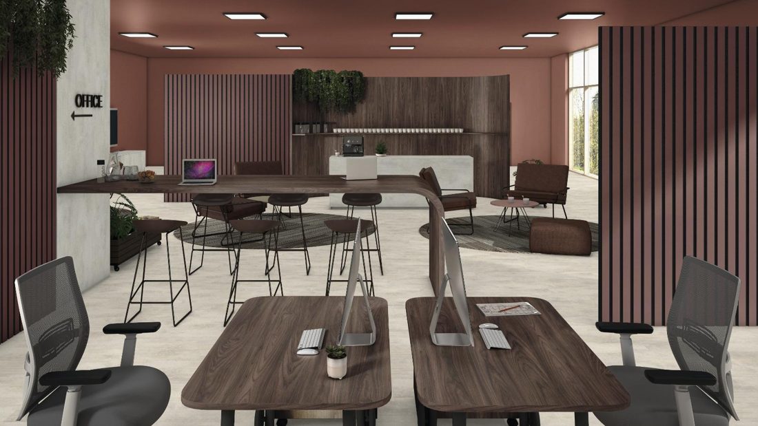 EGGER U444 ST9 Cassis — uni colour panel decor for custom cabinetry (3D view)