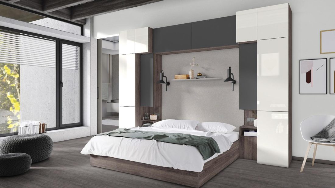 EGGER U708 PG Light Grey — uni colour panel decor for custom cabinetry (3D view)