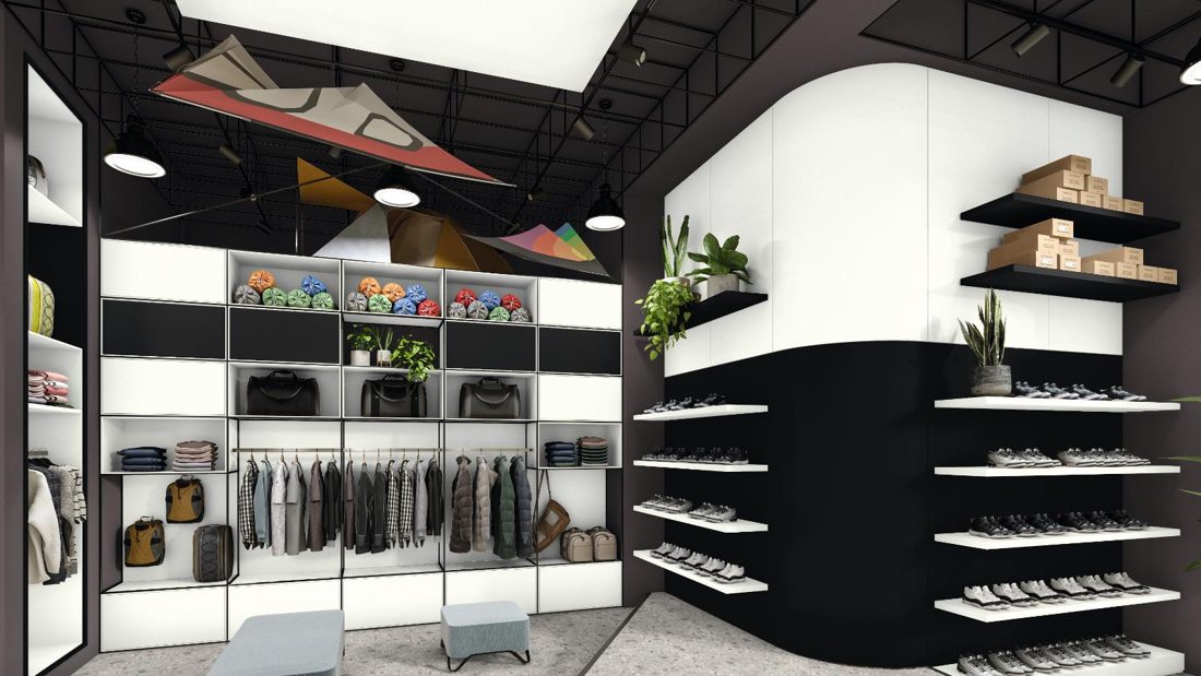 EGGER U998 ST38 Shadow Black — uni colour panel decor for custom cabinetry (3D view)