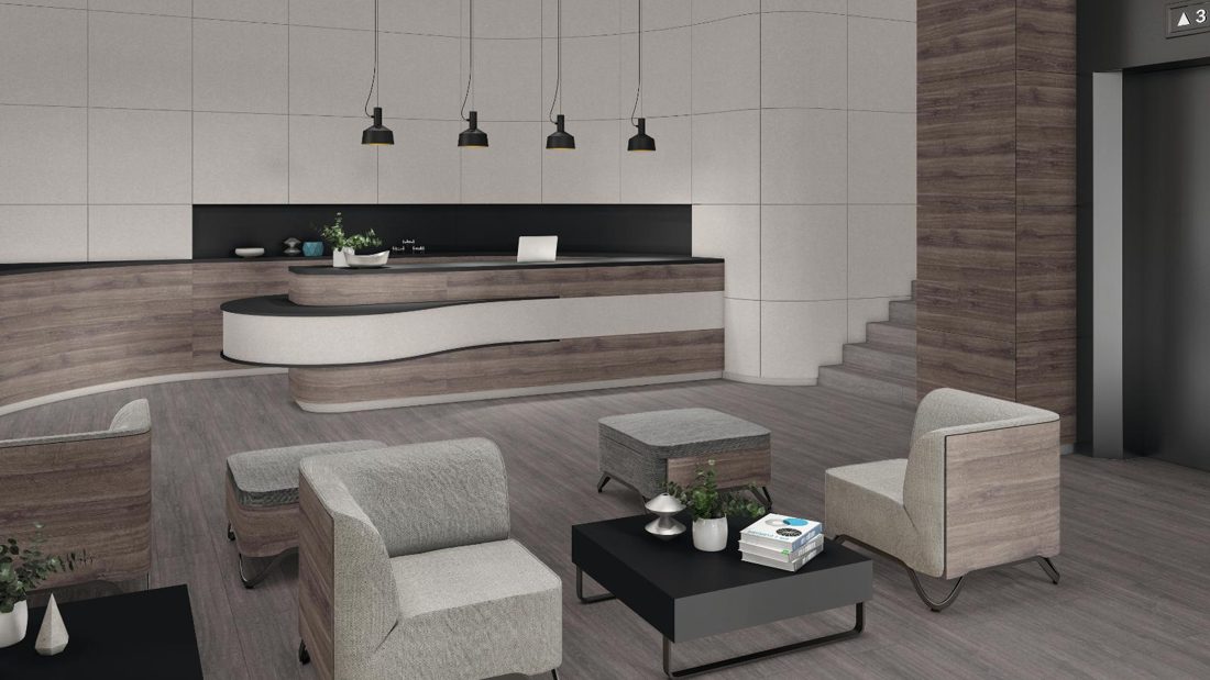 EGGER U9991 PM Solid Black — uni colour panel decor for custom cabinetry (3D view)