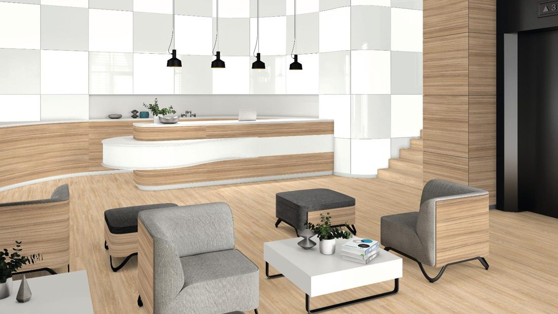 EGGER W1100 TM Alpine White — uni colour panel decor for custom cabinetry (3D view)