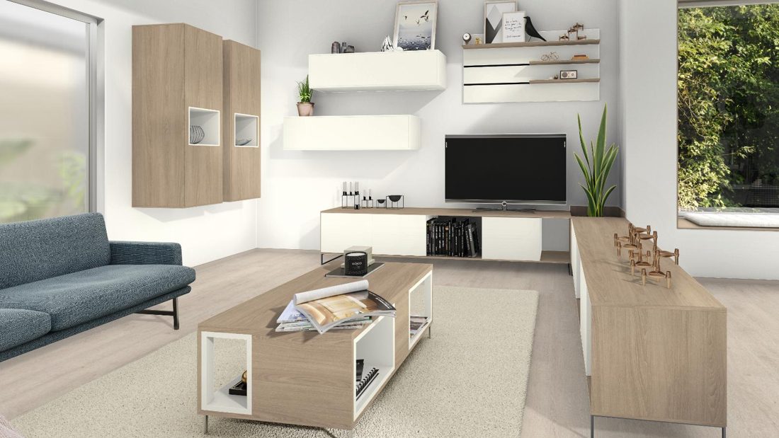 EGGER W980 ST7 Platinum White — uni colour panel decor for custom cabinetry (3D view)