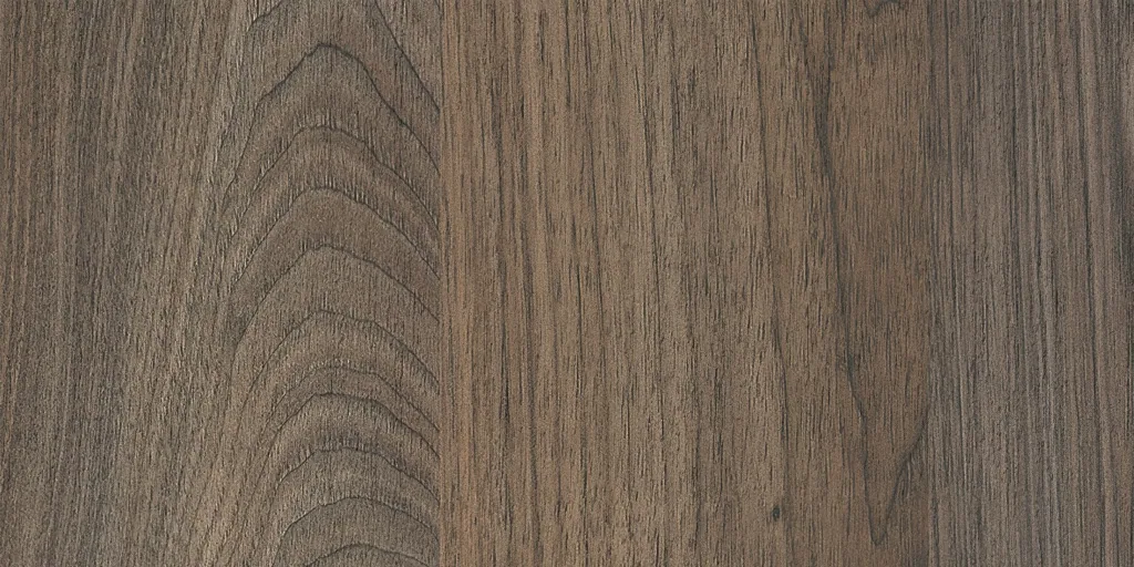 Chakra K74 Uniboard TFL in Aura texture — brown woodgrain finish for custom cabinetry