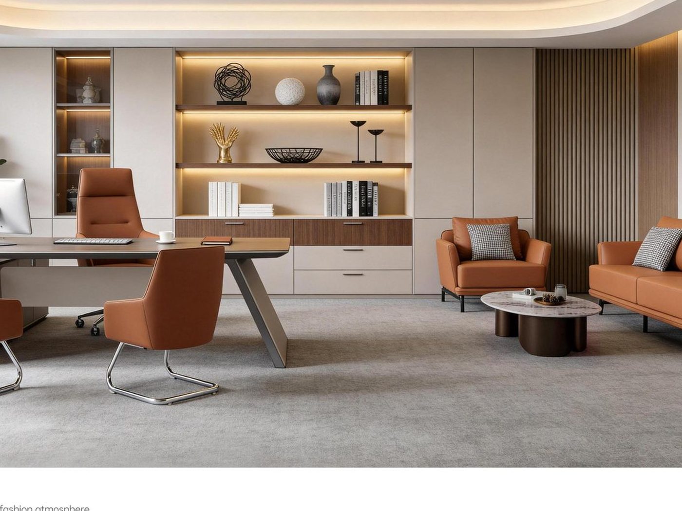 Executive and conference seating in a meeting room