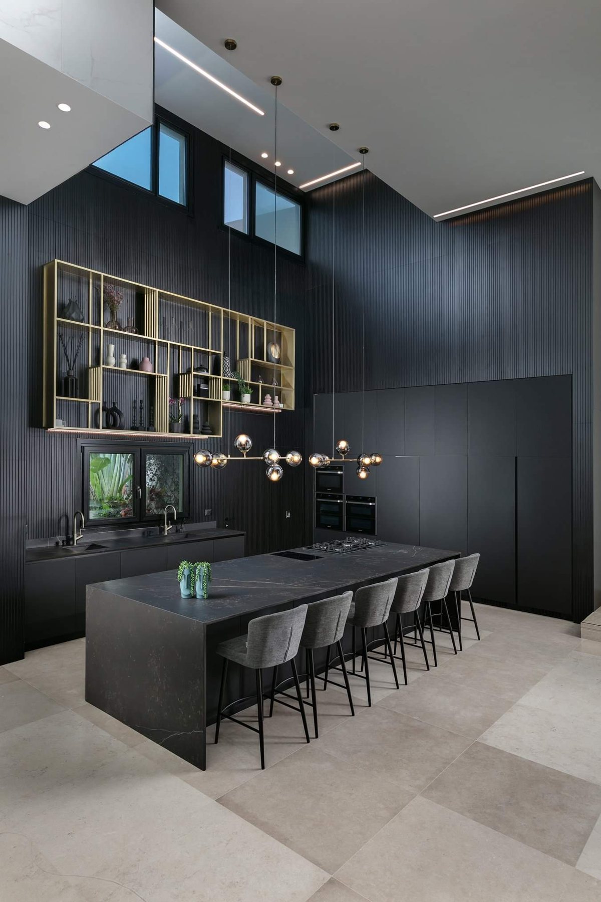 Black Bar Wall House — custom kitchens, built-ins & wall units by iKitchen Cabinetry