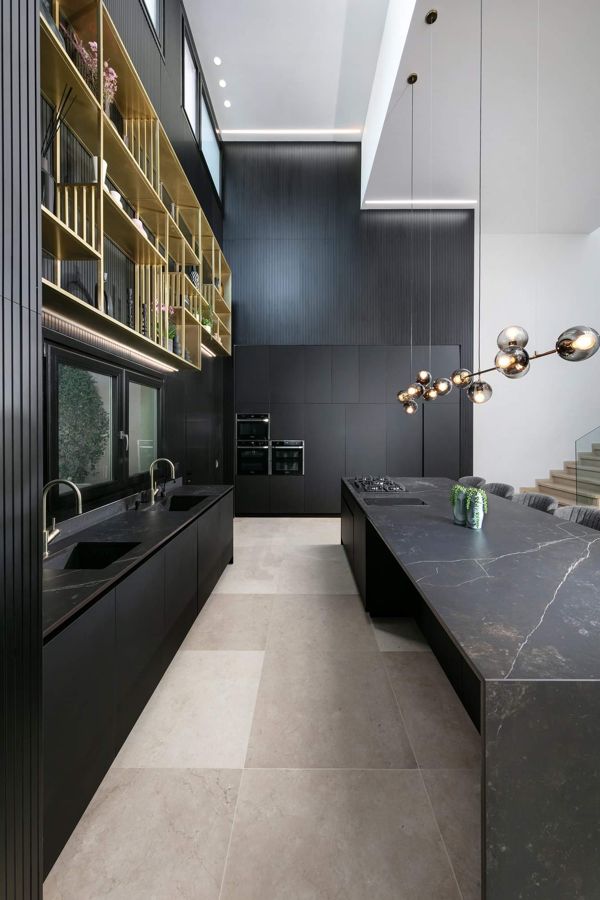 Black Bar Wall House — custom kitchens, built-ins & wall units by iKitchen Cabinetry, view 2