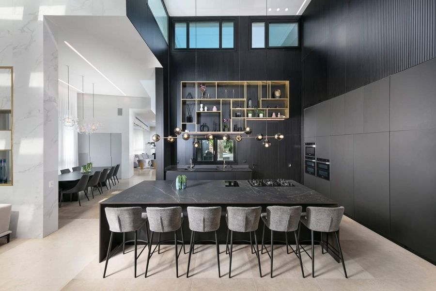 Black Bar Wall House — custom kitchens, built-ins & wall units by iKitchen Cabinetry, view 3