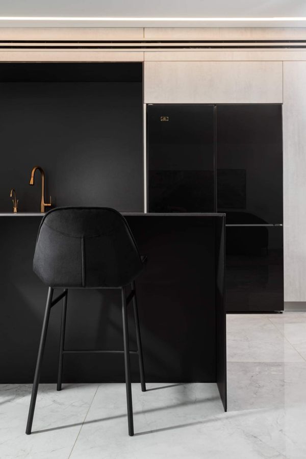 Black Marble Stair House — custom kitchens, built-ins & wall units, wall paneling by iKitchen Cabinetry, view 2