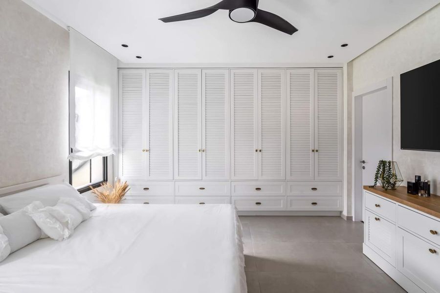 Black Oak and Ochre Apartment — custom kitchens, built-ins & wall units, wall paneling, bathroom vanities, walk-in closets by iKitchen Cabinetry, view 10
