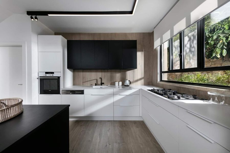 Black Stair Townhouse — custom kitchens, built-ins & wall units, wall paneling by iKitchen Cabinetry, view 2