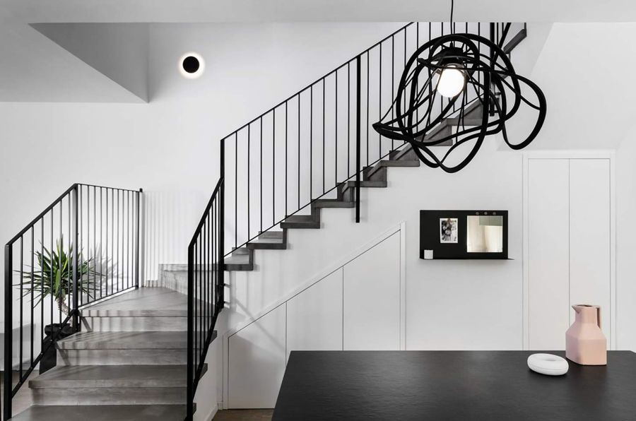 Black Stair Townhouse — custom kitchens, built-ins & wall units, wall paneling by iKitchen Cabinetry, view 7