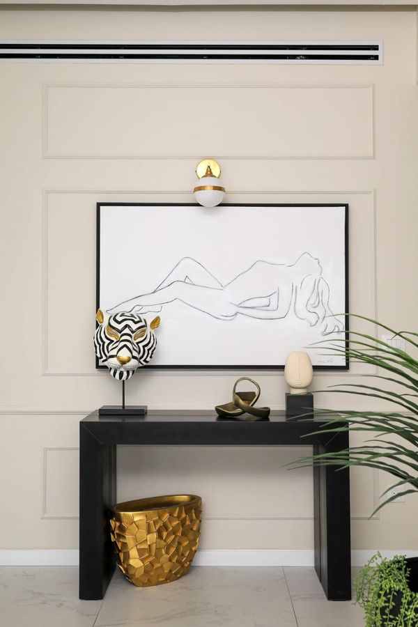 Black White and Brass Apartment — custom kitchens, built-ins & wall units, bathroom vanities by iKitchen Cabinetry, view 7