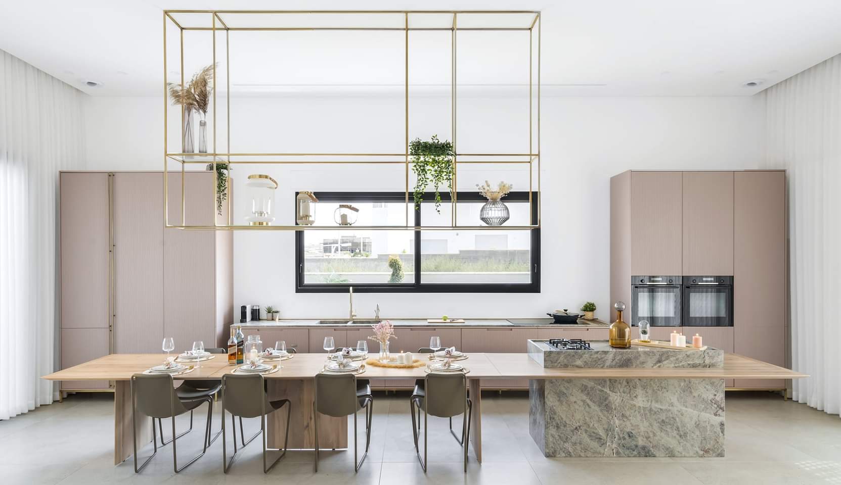 Blush and Brass House — custom kitchens, built-ins & wall units, walk-in closets by iKitchen Cabinetry