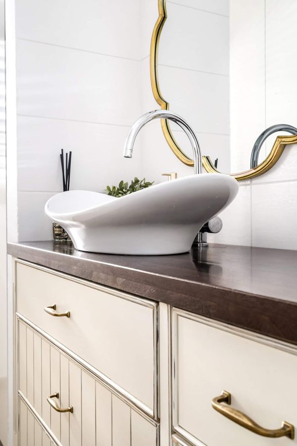 Blush and Steel Family Apartment — custom kitchens, built-ins & wall units, wall paneling, bathroom vanities by iKitchen Cabinetry, view 15
