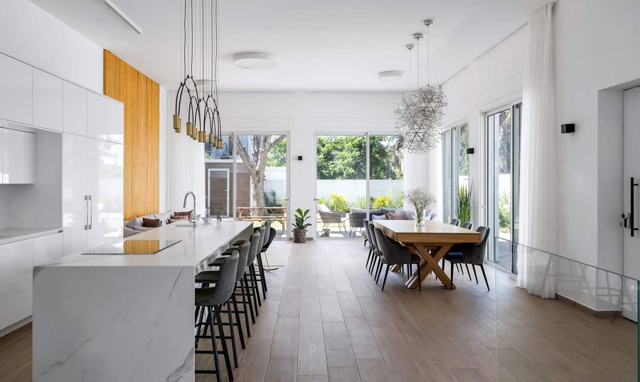 Brass Arc Apartment — custom kitchens, built-ins & wall units, wall paneling, bathroom vanities, walk-in closets by iKitchen Cabinetry, view 2
