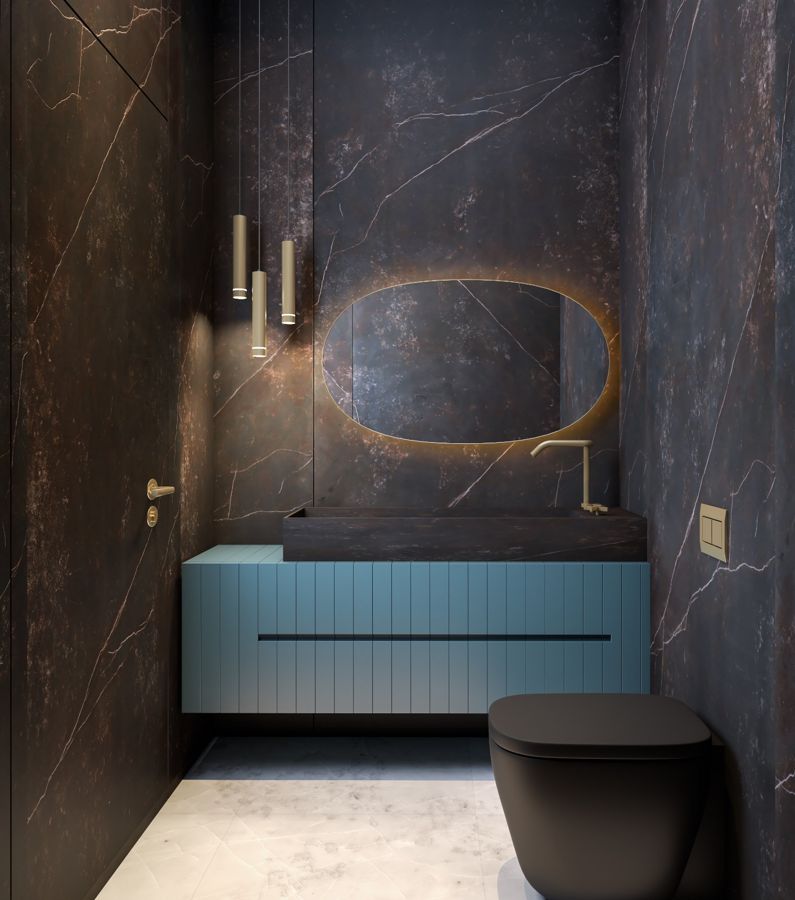 Brass Niche House — built-ins & wall units, wall paneling, bathroom vanities by iKitchen Cabinetry, view 10