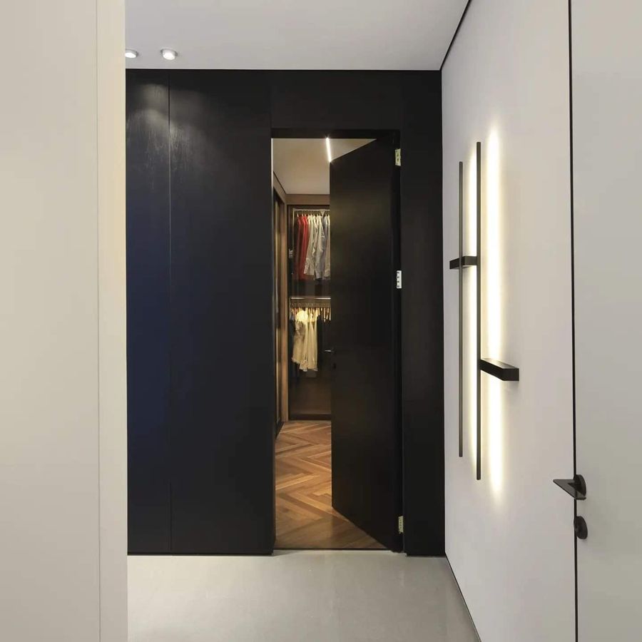 Bronze Glass Dressing Room — walk-in closets by iKitchen Cabinetry, view 2