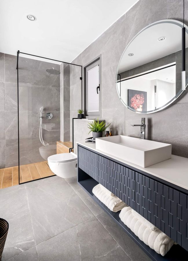 Champagne and Stone Apartment — custom kitchens, built-ins & wall units, bathroom vanities by iKitchen Cabinetry, view 15
