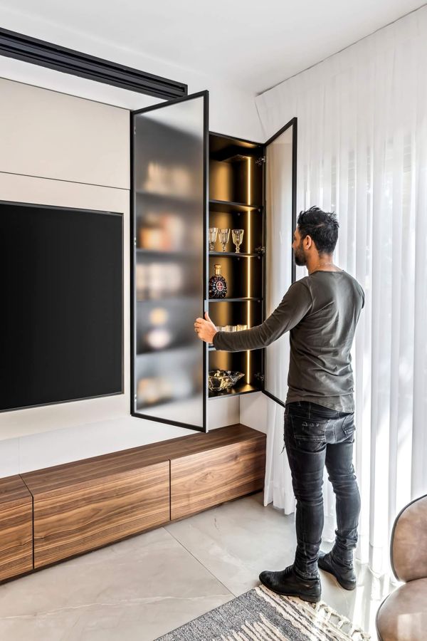 Cream and Walnut Apartment — custom kitchens, built-ins & wall units by iKitchen Cabinetry, view 12