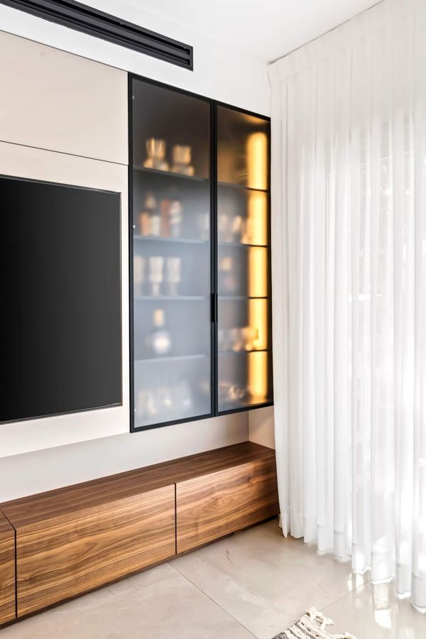 Cream and Walnut Apartment — custom kitchens, built-ins & wall units by iKitchen Cabinetry, view 14