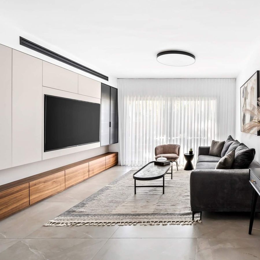 Cream and Walnut Apartment — custom kitchens, built-ins & wall units by iKitchen Cabinetry, view 15
