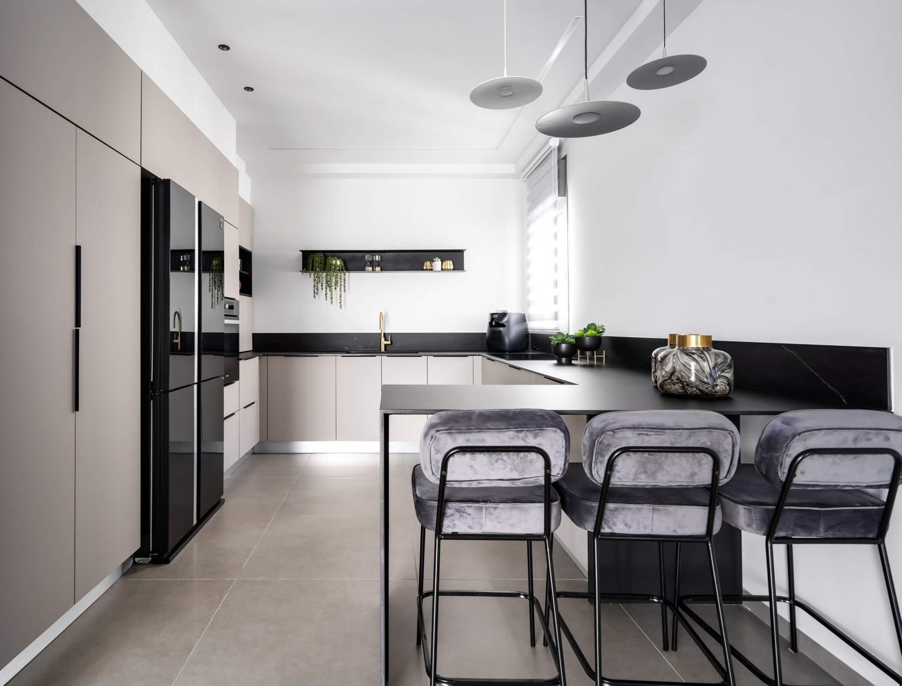 Crittall Glass Apartment — custom kitchens, built-ins & wall units, bathroom vanities, walk-in closets by iKitchen Cabinetry