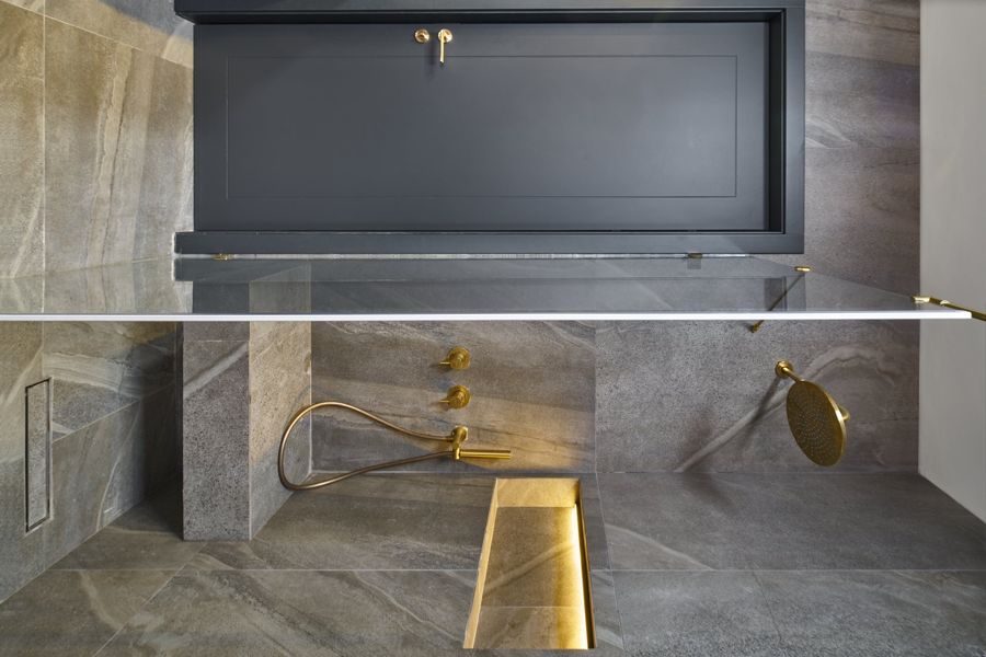 Emerald and Brass Residence — custom kitchens, built-ins & wall units, bathroom vanities, walk-in closets by iKitchen Cabinetry, view 16