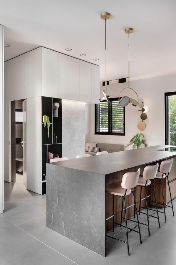 Floating Stair Villa — custom kitchens, built-ins & wall units, wall paneling by iKitchen Cabinetry, view 3
