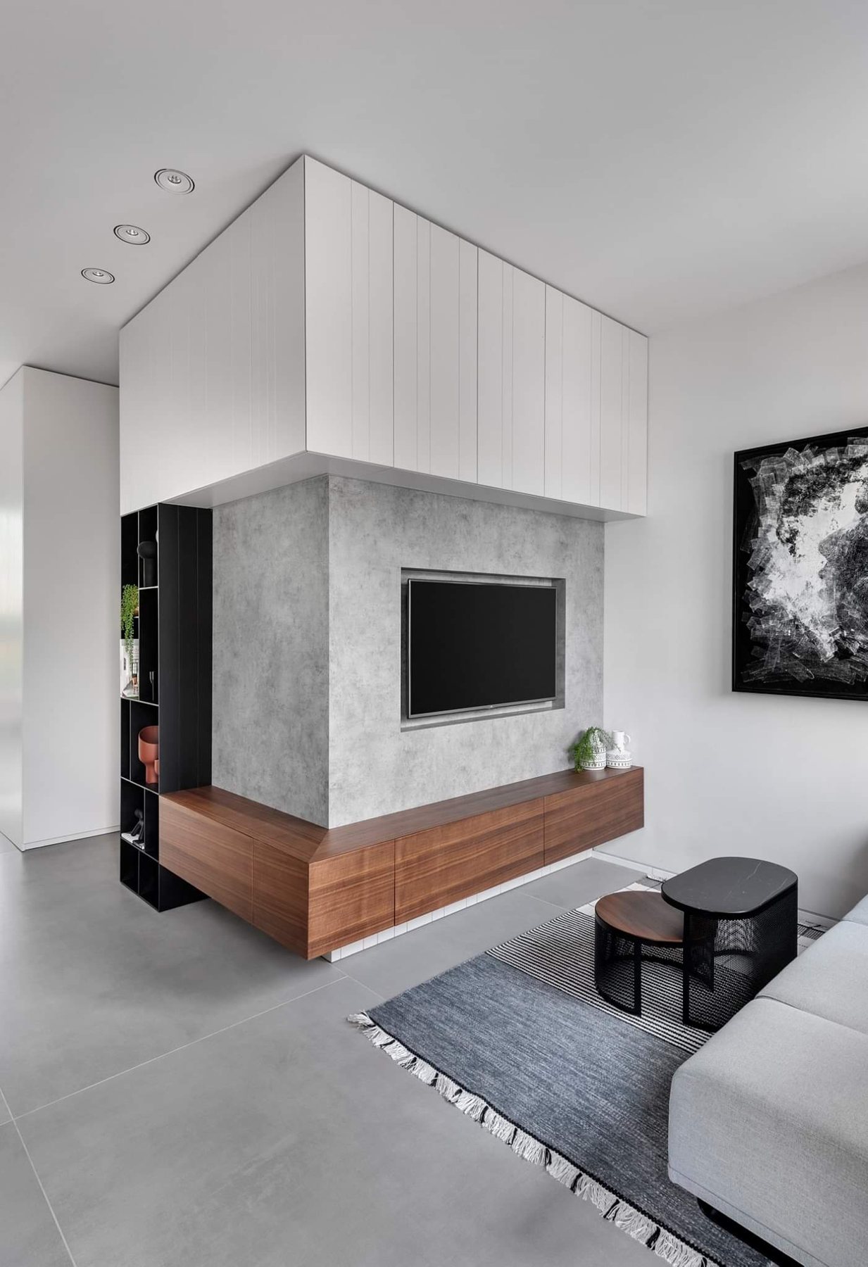 Floating Stair Villa — wall paneling by iKitchen Cabinetry