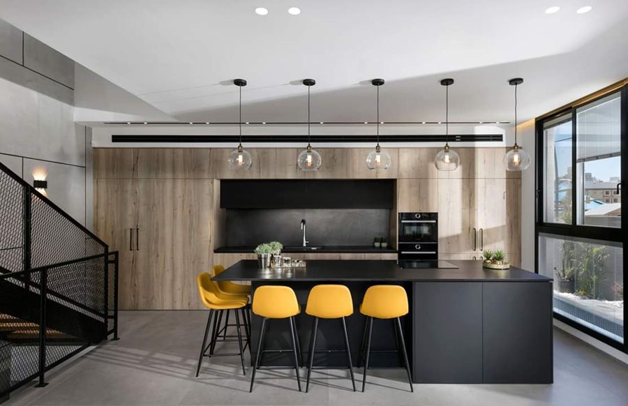 Graphite and Oak House — custom kitchens, built-ins & wall units, wall paneling, bathroom vanities by iKitchen Cabinetry