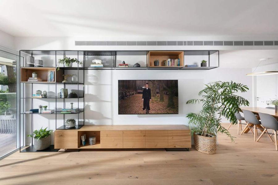 Grey and Oak Apartment — custom kitchens, built-ins & wall units, bathroom vanities by iKitchen Cabinetry, view 4
