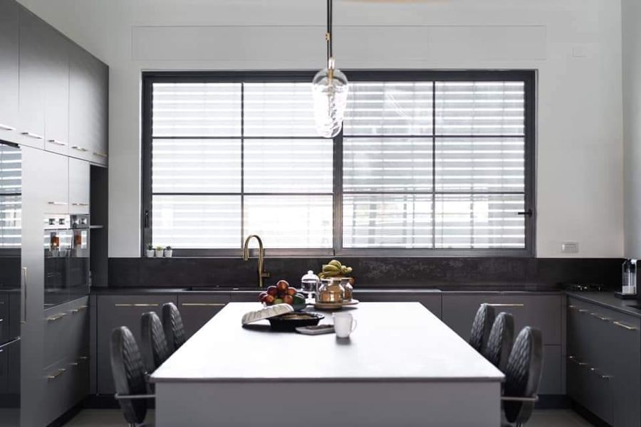 Grey Banquette Apartment — custom kitchens, built-ins & wall units, wall paneling, bathroom vanities, walk-in closets by iKitchen Cabinetry, view 2