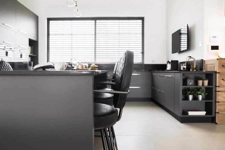 Grey Banquette Apartment — custom kitchens, built-ins & wall units, wall paneling, bathroom vanities, walk-in closets by iKitchen Cabinetry, view 3
