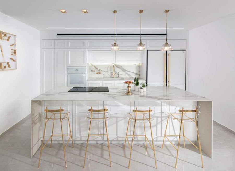 Marble and Rose Gold House — custom kitchens, built-ins & wall units, wall paneling, bathroom vanities, walk-in closets by iKitchen Cabinetry, view 4