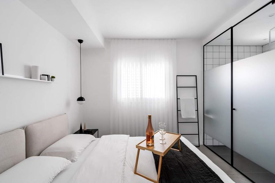 Monochrome Minimal Apartment — custom kitchens, built-ins & wall units, bathroom vanities, walk-in closets by iKitchen Cabinetry, view 11