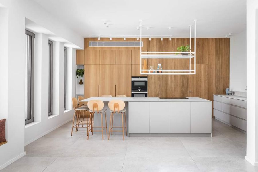 Oak and Terrazzo Family House — custom kitchens, built-ins & wall units, bathroom vanities, walk-in closets by iKitchen Cabinetry, view 2