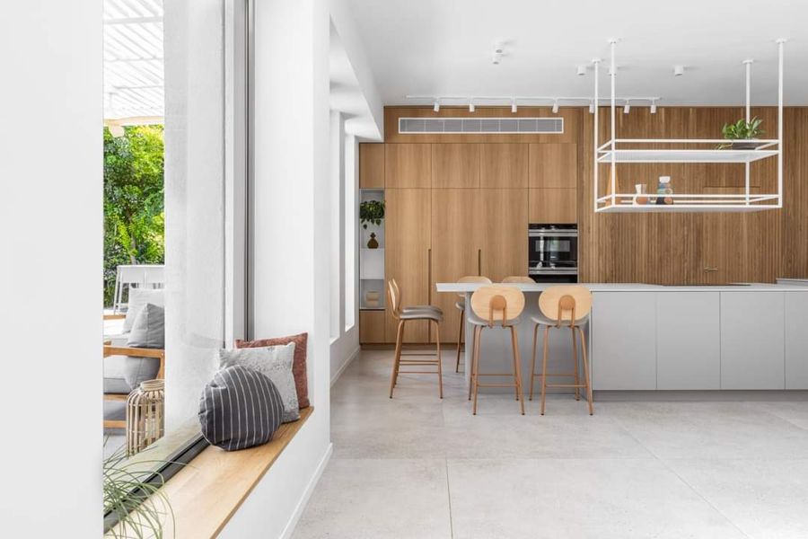 Oak and Terrazzo Family House — custom kitchens, built-ins & wall units, bathroom vanities, walk-in closets by iKitchen Cabinetry, view 3