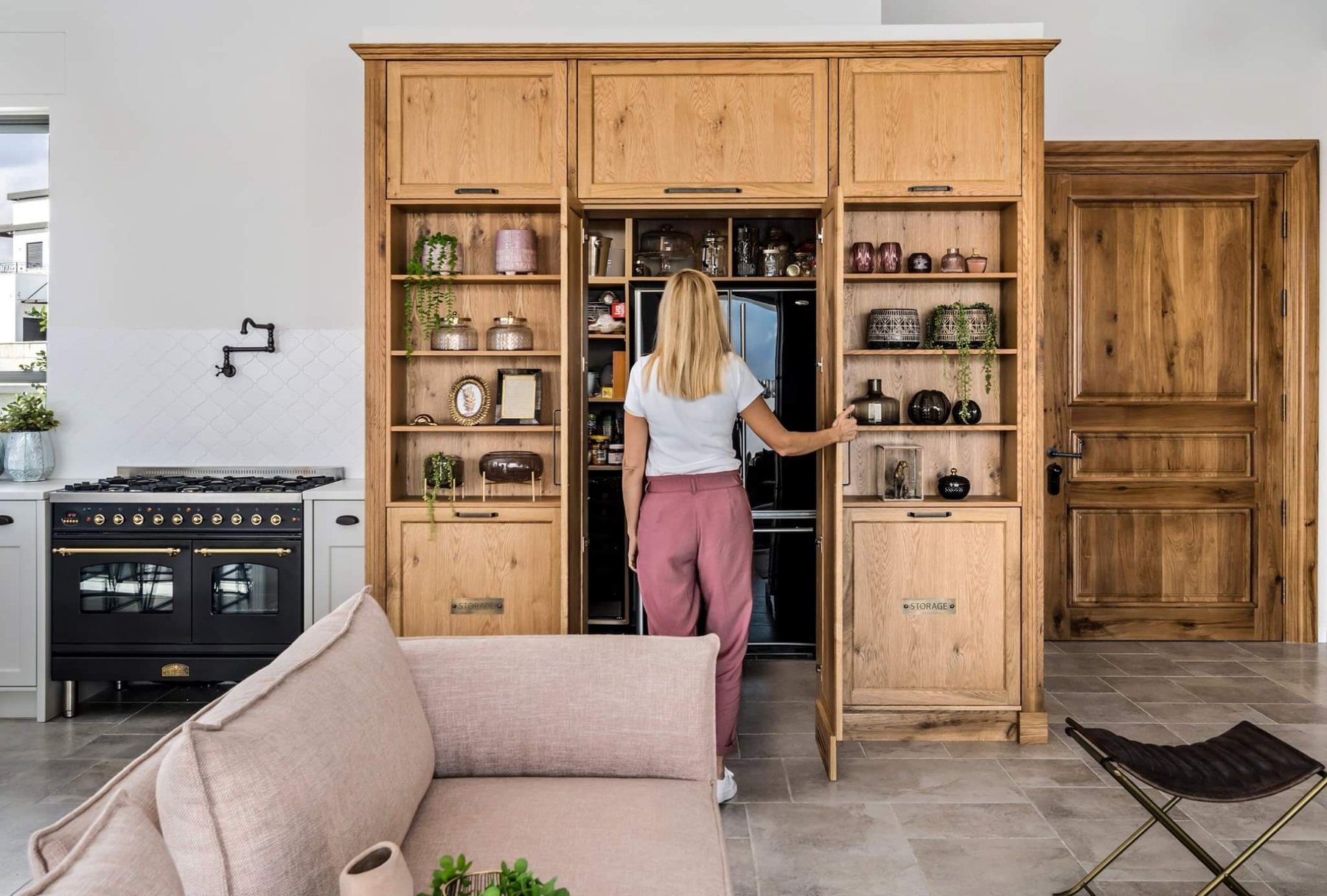 Oak Dresser Country House — custom kitchens, built-ins & wall units by iKitchen Cabinetry