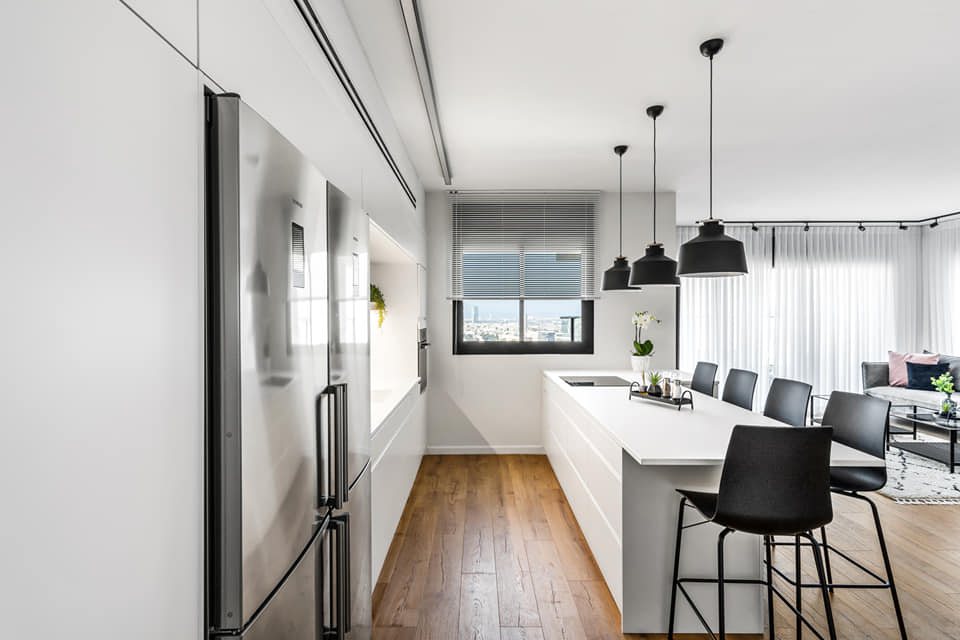 Oak Inlay Family Apartment — custom kitchens, built-ins & wall units, bathroom vanities by iKitchen Cabinetry