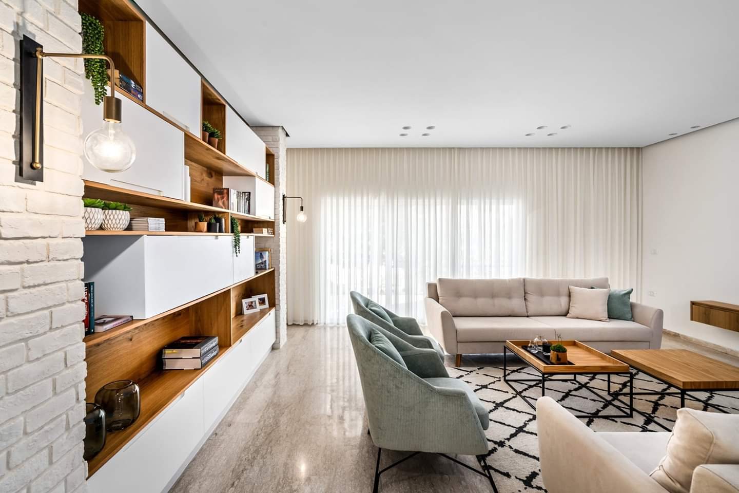 Oak Shelf Scandi House — built-ins & wall units by iKitchen Cabinetry
