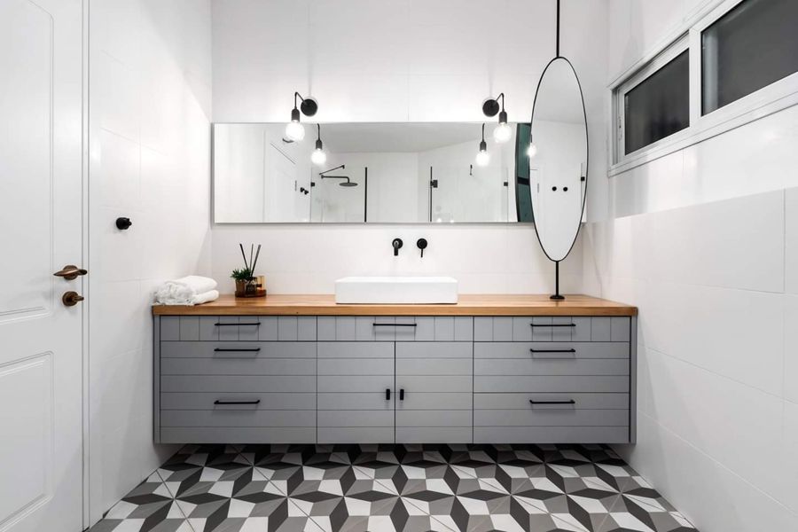 Oak Shelf Scandi House — custom kitchens, built-ins & wall units, bathroom vanities by iKitchen Cabinetry, view 14