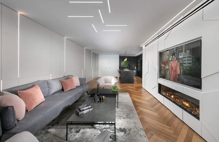 Parquet and Marble Apartment — custom kitchens, built-ins & wall units, bathroom vanities by iKitchen Cabinetry, view 7